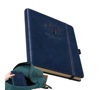 Journal Notebooks | Leather Hardcover Notebook and Thick Paper, Writing Notebooks | for Planning, Note Taking, Following, School, Business, Travel and Office