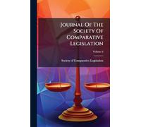 Journal Of The Society Of Comparative Legislation