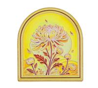 Journal Page Holder Clip with Decorative Integrated Metal, SQ0099 | Raised Nature Artwork, Adds Depth to the Arched Clip Front While It Holds Selected Pages and Paper Items