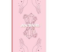 Journal: Pink Lined Journal with Magic Crystal Design - 100 pages - 6x9"