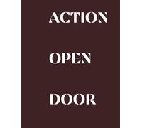 Journal Planner: " Action Open Door" - Notes, Notebook To Write In, Lists, Graph Paper, A4, 100 Pages, School, Office, Creativity.