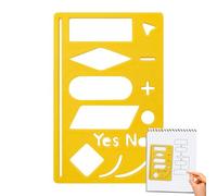 Journal Stencils,Flowchart Journal Template Stencil - Multi-Functional Craft Supplies for Drawing Notebooks Habit Trackers Scrapbooking Diary Planning