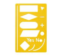 Journal Stencils - Flowchart Junk Journal Supplies Stencils | Flexible Scrapbooking Tools for Calendar Habit Tracker Notebook Diary Planning Drawing Scrapbook
