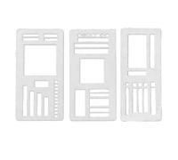 Journal Stencils | Kids Scrapbooking Templates, Drawing Stencils for Space Organizers Journal Scrapbook Creative Journalers Students Markers Pencils