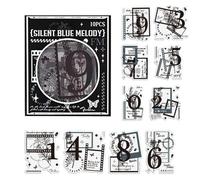 Journal Sticker Decal - Portable Bottle Stickers for Scrapbooking | Art Journaling Vintage Decal | Journal Ledger Book Sticker for Walls, Guitars, Suitcases
