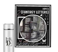 Journal Sticker Decal - Portable Bottle Stickers for Scrapbooking | Art Journaling Vintage Decal | Journal Ledger Book Sticker for Walls, Guitars, Suitcases