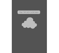 Journal, Storm Cloud, Grey: Things I don't want in my head anymore, lined journal paper, approximately 6 x 9 inches