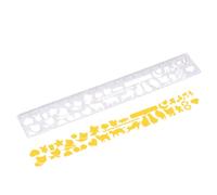 Journal Templates for Planner,Stainless Steel Drawing Ruler For Drawing,Drawing Templates Bookmark Template - for Notebook Bookmark Scrapbooking Writing Style Handwriting Kids Adults