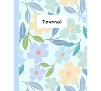 Journal "Warm Spring flower": Lined notebook, 110 pages, Botanical floral, Diary, Planner