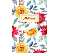 Journal With Yellow And Red Flowers For Home, School, College, Work, Or As A Gift For Any Occasion: Notebook