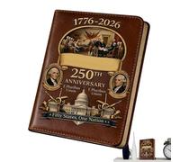 Journaling, 1776-2026 Patriotic 250th Independence Commemorative Journal, American Themed Writing Gift, Premium Paper Design, For Teachers Students Adults Teens