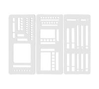 Journaling Stencils | Flexible Template Ruler for Scrapbooking | Scrapbooking Tools Office Supplies for Diary School Students Adults Notebook Agenda Tracker Checklist