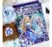 Journaling Sticker Book for Adults, 280 Pre-Cut European and American Character Alice Aesthetic Stickers, PET & Paper Scrapbooking Bullet Journal Supplies, Planner Stickers for Teens (91096)