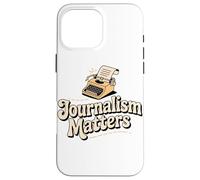 Journalism Matters Typewriter News Integrity Case for iPhone 16 Pro Max