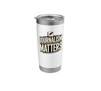 Journalism Matters Typewriter News Integrity Stainless Steel Insulated Tumbler
