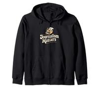 Journalism Matters Typewriter News Integrity Zip Hoodie