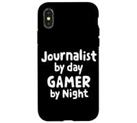 Journalist by Day Gamer by Night News Writer Journalism Gear Case for iPhone X/XS