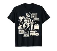 Journalist Evolution News Reporter Broadcast Media Career T-Shirt
