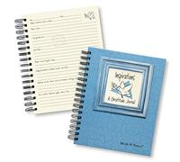 Journals Unlimited Write it Down series, Guided Journal, Inspirations, A Gratitude Journal, Full-size 7.5"x 9", BlueKraft Hard Cover, Made in USA