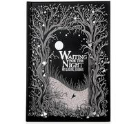 Journals Waiting for the Night Readers Journal, Gothic Inspired, Journaling for Reading, 150 Pages, Lay-Flat Binding, 2 Ribbon Bookmarks, Gothcore Merch