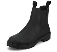 Journee Collection Women's Blanche Pull-On Chelsea Booties, Vintage/Black, 4.5 UK