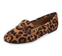 Journee Collection Womens Marci Flat, Leopard, 7.5 UK Wide