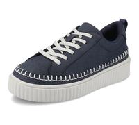 Journee Collection Women's Pazey Slip-On Platform Sneakers, Navy, 8 UK