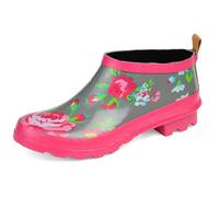 Journee Collection Womens Rainer Rainboot, Grey Floral, 6 UK