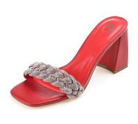 Journee Collection womens Sashaa Pump, Red, 4 UK