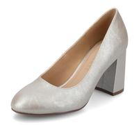 Journee Collection Women's Seraphina Block Heel Dress Pumps, Champagne, 4.5 UK