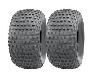 Journey 25X12.00-9 Knobby Atv Tyres 4 Ply Quad Trailer John Deere Gator 25 12 9 Set Of 2