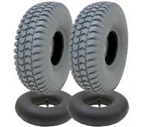 Journey 260X85 Grey Mobility Scooter Tyre & Tube Set 3.00X4 Tire P6023 Tread (Set Of 2)