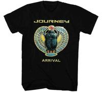 Journey Arrival T Shirt Mens Rock N Roll Music Band Tee Retro New Black(X-Large)