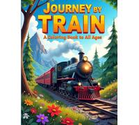 Journey by Train: A Coloring Book for Kids and Grown-ups Featuring Steam Trains, Locomotives, Scenic Railroads, and Fun Train Adventures