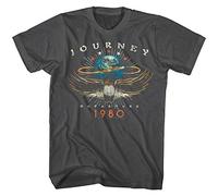 Journey Departures Album Tour 1980 Men's T Shirt Rock Band Vintage Concert Merch Charcoal