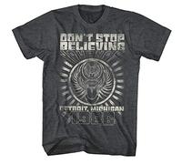 Journey Detroit Don't Stop Believing Men's T-Shirt Rock Band Concert Tour Merch Charcoal Heather