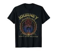 Journey Gold Don't Stop Believin' Scarab Logo Vintage Band T-Shirt