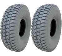 Journey Grey Mobility Scooter Tyres 260 X 85, Block Tire, 3.00-4, Non Marking - Set Of 2
