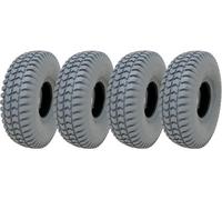 Journey Grey Mobility Scooter Tyres 260 X 85, Block Tire, 3.00-4, Non Marking - Set Of 4