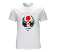 Journey Japan Captured Album Tour 1981 Men's T Shirtcarab Rock Band Concert White