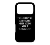 Journey of a thousand miles Motivating Statement Inspiring Case for iPhone 17 Pro