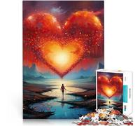 Journey of the Heart 1000 Adult Pieces Jigsaw Puzzle Decompressing Intellectual Educational Toy Home Decoration Toys 38x26cm