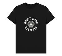 Journey Rock Band Don't Stop Believin' Graphic Black T-Shirt | Size: Large Journey Black L