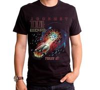 Journey Rock Band Escape Concert Distress Vintage T-Shirt Black