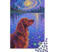 Journey Through Irish Setter with This 1000 Piece Wooden Puzzle - A Must-Have Educational And Fun Activity for The Whole Family