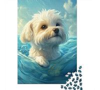 Journey to Bichon Frise - Master The 1000 Piece Wooden Puzzle, An Educational Odyssey for All Ages - Stimulate Your Brain in Fun Ways