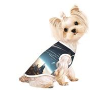 Journey to Earth Fantasy Cute Dog Clothes,Dog T Shirt for Small Dogs Girl Boy.Pet Pullover Jumper,Cat Clothes,Suitable for Small Pets