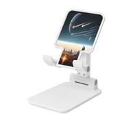 Journey to Earth Fantasy Phone Stand, Adjustable Desk Phone Holder for iPhone, Cell Phones & Tablets, Portable,Foldable Design