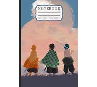 Journey to the Horizon Notebook: Impressionist Anime Style Landscape Art with Three Warriors for Creative Writing and Journaling