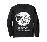 Journey To The Moon Silent Cinema Classic Vintage Movie Gift Long Sleeve T-Shirt